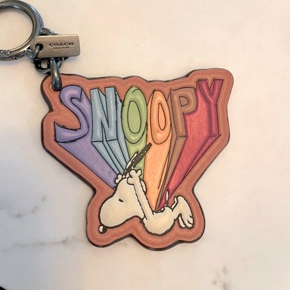 Peanuts Snoopy Rainbow COACH charm